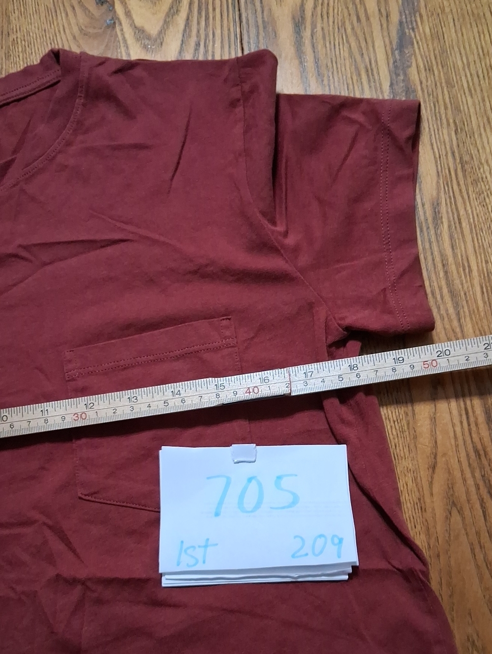 Everlane Women SMALL T TEE SHIRT TOP Crop Cropped ?? WINE BURGUNDY Exercise NEW - Picture 2 of 4